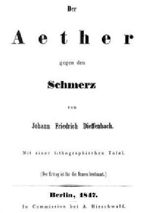 [Gutenberg 45996] • Der Aether gegen den Schmerz